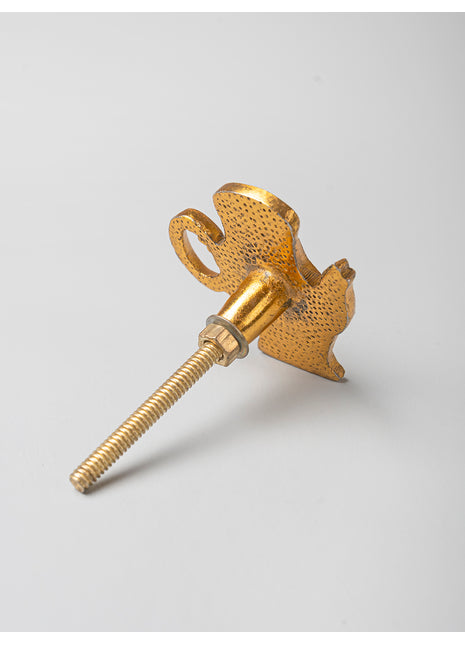 Teapot Shaped Cast Iron Metallic Knob