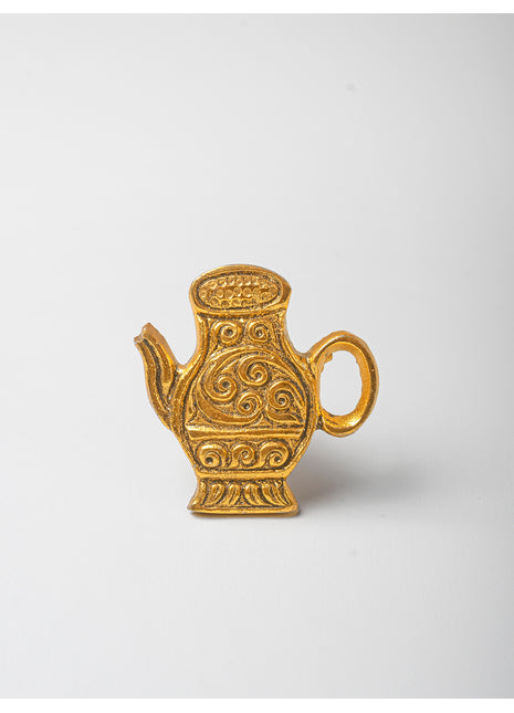 Teapot Shaped Cast Iron Metallic Knob
