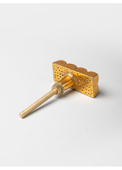 Rectangle Shaped Cast Iron Metallic Knob