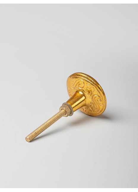 Round Cast Iron Metallic Knob
