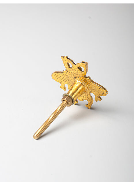 Insect Shaped Cast Iron Metallic Knob Large