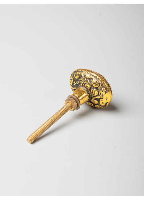 Oval Shaped Cast Iron Metallic Knob