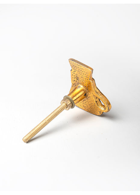 Tea Pot Shaped Cast Iron Metallic Knob