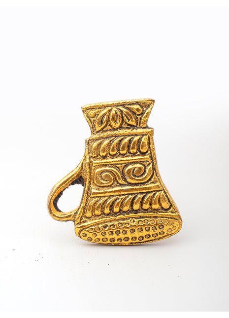 Tea Pot Shaped Cast Iron Metallic Knob