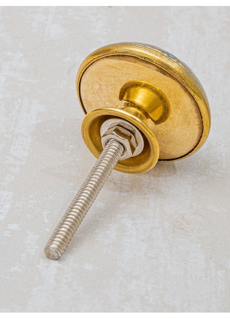 Brass Antique Unique Design Round  Shape Cabinet Drawer Knob