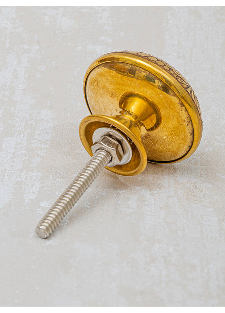 Brass Antique Round  Shape Cabinet Drawer Knob