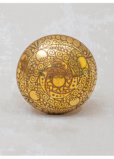 Brass Antique Round  Shape Cabinet Drawer Knob