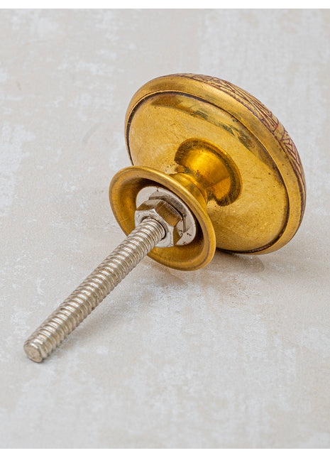 Brass Antique Round  Shape Cabinet Drawer Knob