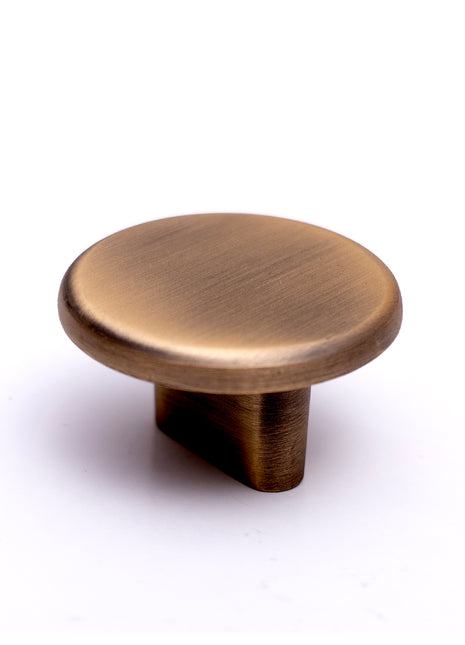 Round Antique Brass Cabinet Knobs Zinc Alloy Drawer Knobs
