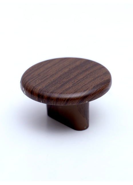 Round Antique Wood Color Cabinet Knobs Zinc Alloy Drawer Knobs