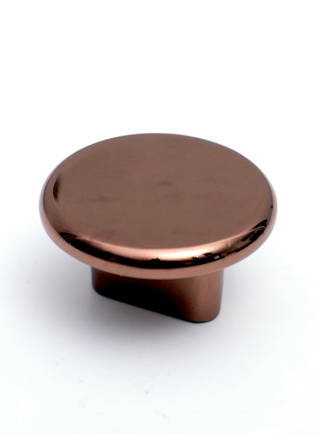 Round Shape Brown Cabinet Knobs Zinc Alloy Drawer Knobs