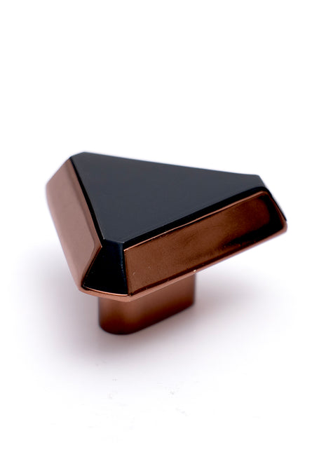 Antique  Triangular Shape  Brown Black Cabinet Knobs Zinc Alloy Drawer Knobs