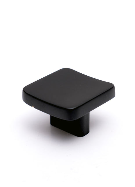 Square Shape Black Cabinet Knobs Zinc Alloy Drawer Knobs