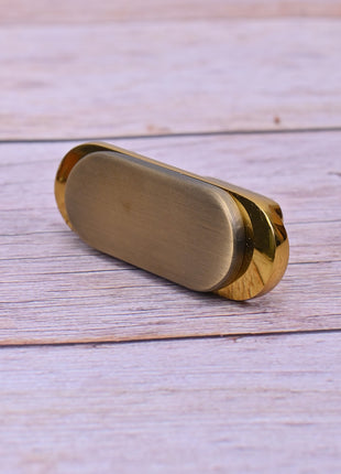 Rectangle Shape Brass Cabinet Knobs Zinc Alloy Drawer Knobs