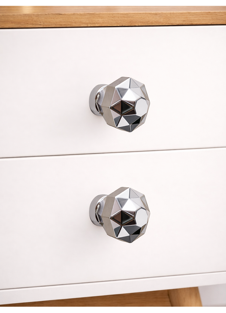 Silver Cabinet Knobs Aluminium Drawer Knobs