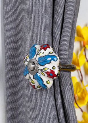 Multicolor Ceramic Drawer Cabinet Knob & Curtain Tie Bundle
