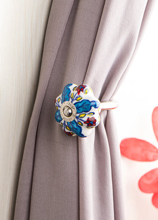 Curtain Tie Backs Hook Decorative Wall Hook-Multicolor (Set of Two)