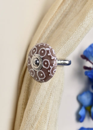 Curtain Tie Backs Hook Decorative Wall Hook- Brown (Set of Two)