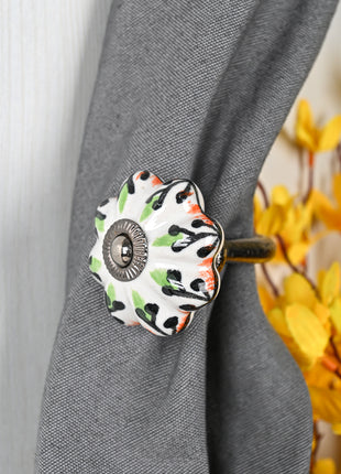 Curtain Tie Backs Hook Decorative Wall Hook-Multicolor (Set of Two)