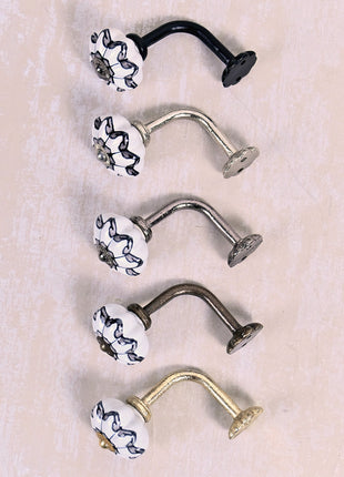 Curtain Tie Backs Hook Decorative Wall Hook- Gray (Set of Two)