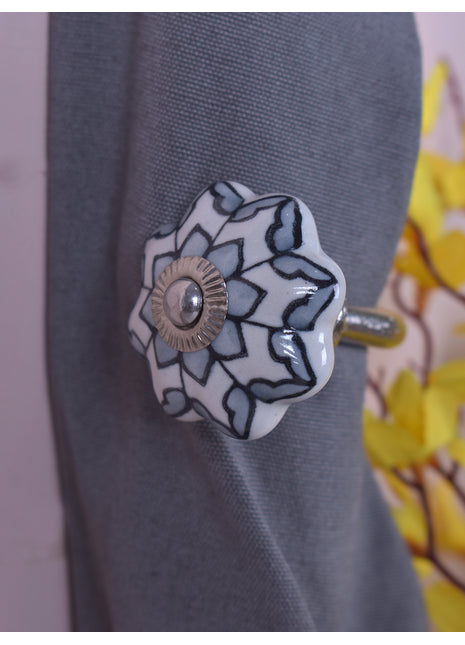 Curtain Tie Backs Hook Decorative Wall Hook- Gray (Set of Two)