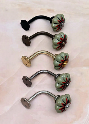 Curtain Tie Backs Hook Decorative Wall Hook- Multicolor (Set of Two)