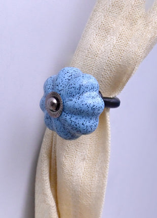 Curtain Tie Backs Hook Decorative Wall Hook- Light Blue (Set of Two)