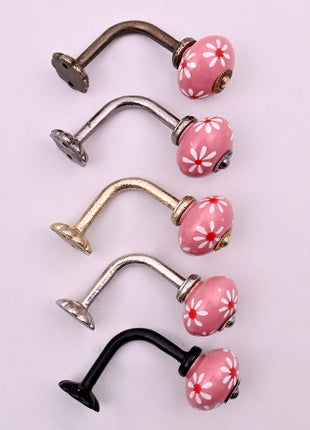 Curtain Tie Backs Hook Decorative Wall Hook- Dusty Pink (Set of Two)