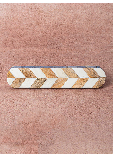 Natural Handmade Horn Bone Drawer Pull-Brown White-01