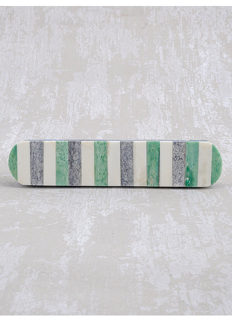 Natural Handmade Horn Bone Drawer Pull-Green, White, Blue