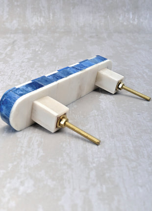 Natural Handmade Horn Bone Drawer Pull-Blue