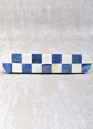Natural Handmade Horn Bone Drawer Pull-Blue
