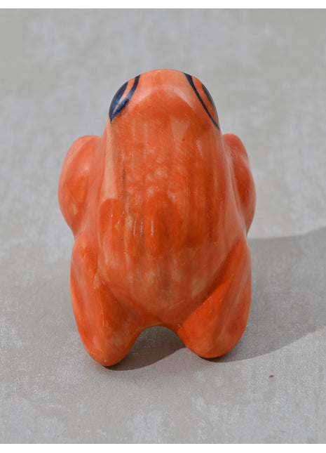 Orange frog Ceramic Cabinet knob