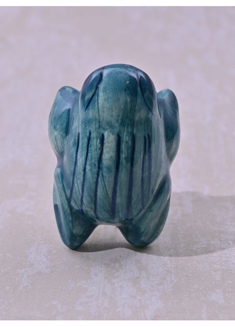 Kids Green Frog Design Ceramic Cabinet Knob