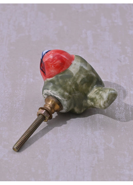 Multicolor Children Room Bird Ceramic Knob