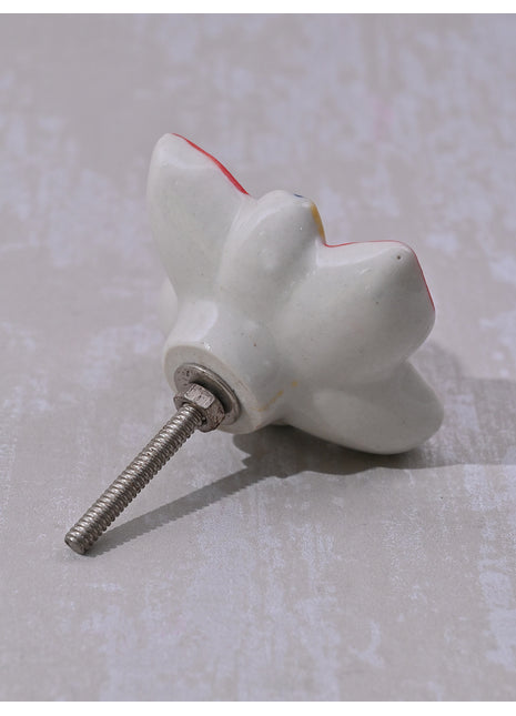 Kids Multicolor Butterfly Ceramic Cabinet Knob