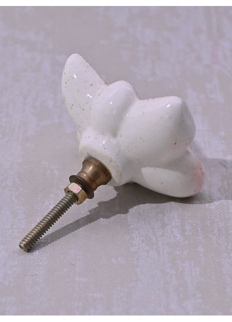 Kids Colorful Spatter Ceramic Butterfly knob