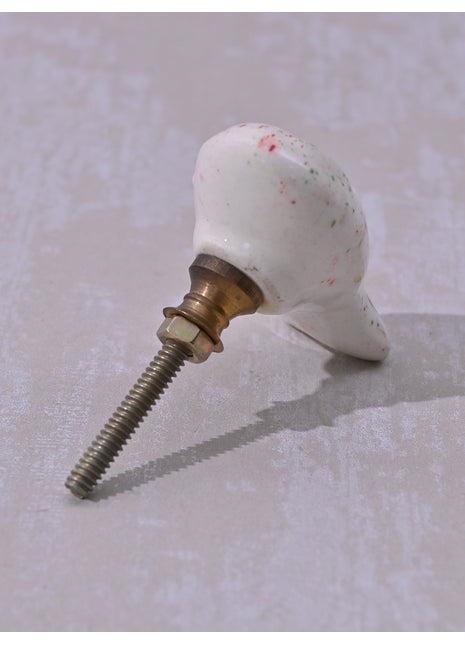 Children Colorful Spatter Ceramic Fish knob