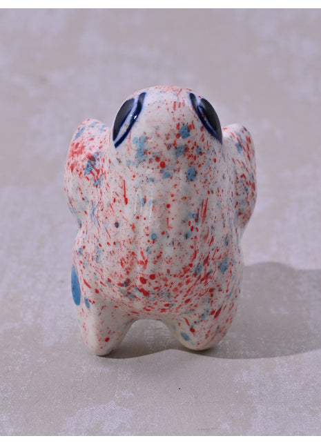 Kids Colorful Spatter Ceramic Frog knob