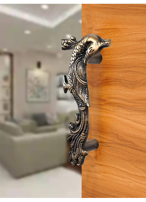 Brown Peacock Set of Two Design Vintage Hardware for Cabinets & Doors Decorative Pulls