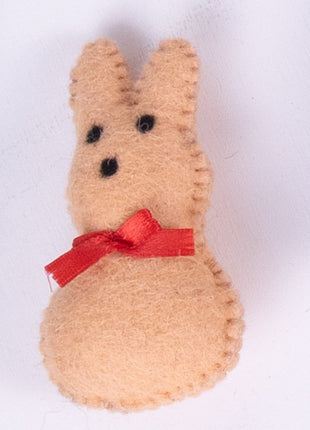 Rabbit Bunny Face Set Wool Felt – 8–10 cm Handmade Décor