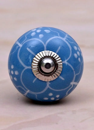 Turquoise Ceramic Door Knob