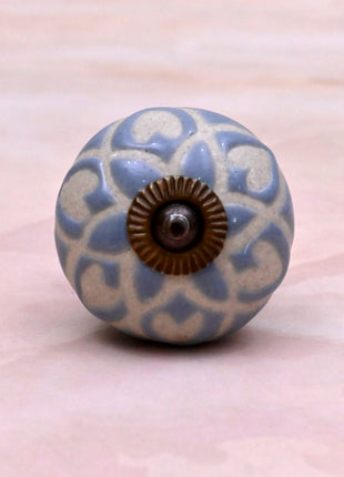 Light Blue Ceramic Door Knob