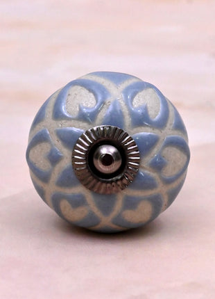 Light Blue Ceramic Door Knob