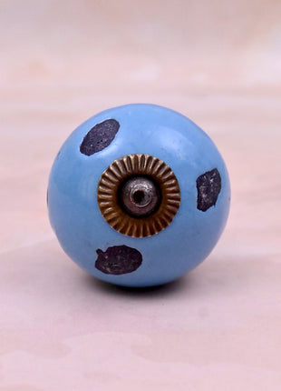 Turquoise Ceramic Door Knob