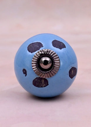 Turquoise Ceramic Door Knob