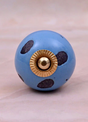 Turquoise Ceramic Door Knob