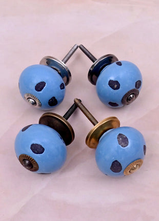 Turquoise Ceramic Door Knob