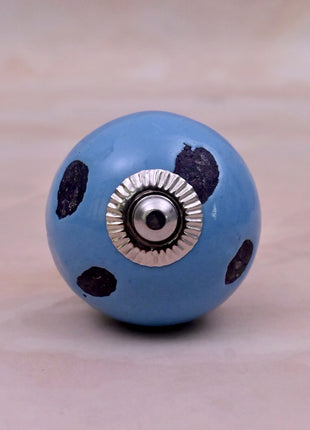 Turquoise Ceramic Door Knob