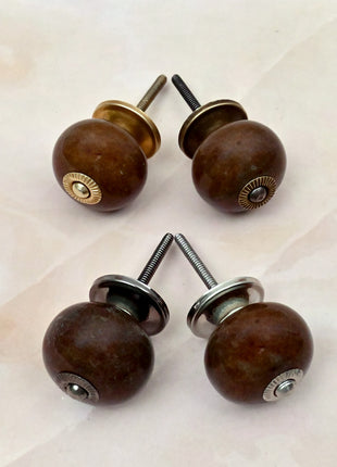 Brown Ceramic Door Knob
